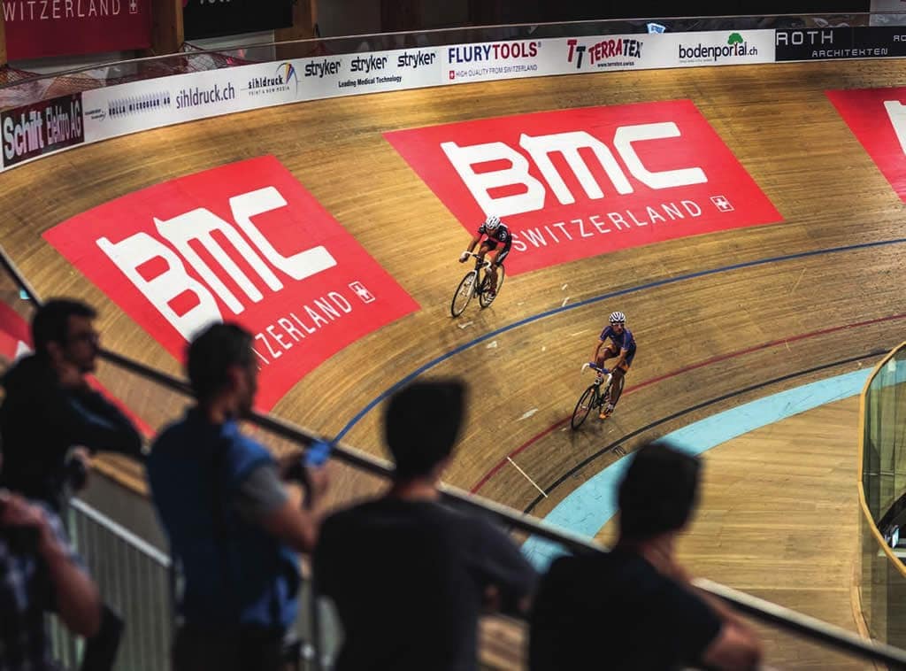 BMC tiene en frente el Tissot Velodrome, cuya pista tiene 250 metros de cuerda