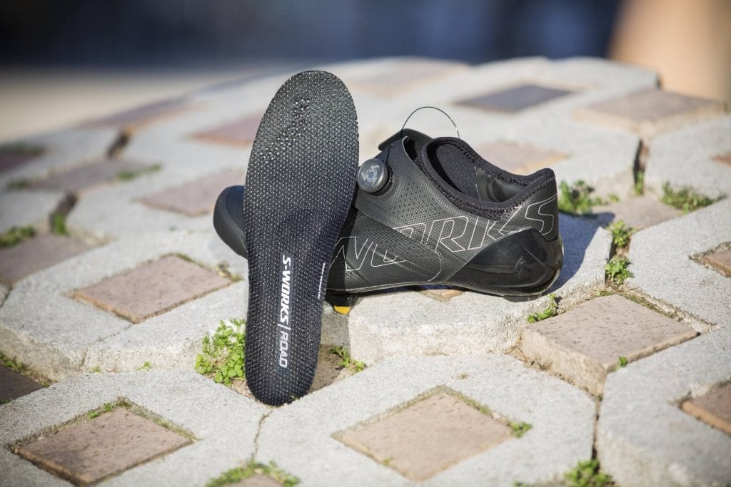 La plantilla Body Geometry de las S-Works Ares está microperforada en la parte superior