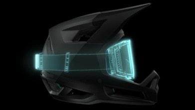 Casco Lazer Cage KinetiCore sujeción de gafas