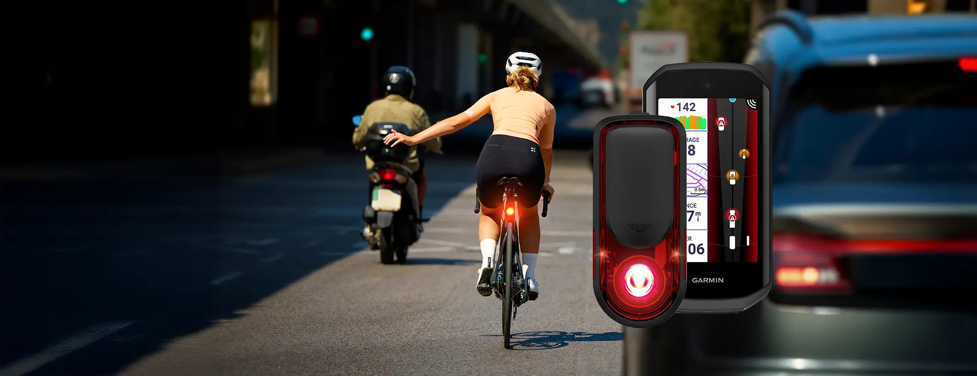 Luz de freno trasera con radar Garmin Varia RearVue 820