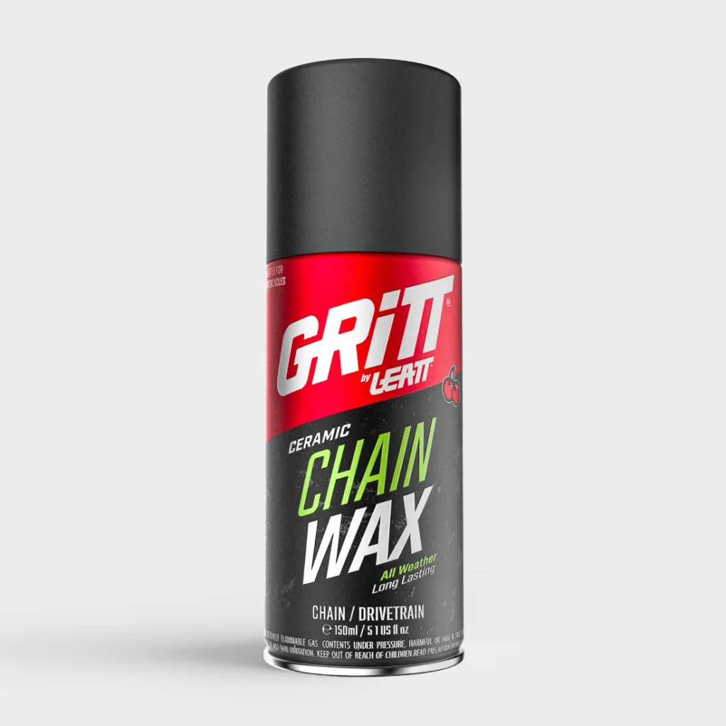 Un bote de «Grit» de Leatt, spray cerámico para cadenas de bicicleta.