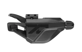 El dispositivo mecánico negro, que recuerda la elegancia robusta del SRAM Eagle, presenta una esfera texturizada, palancas y un soporte de montaje resistente en la parte superior.
